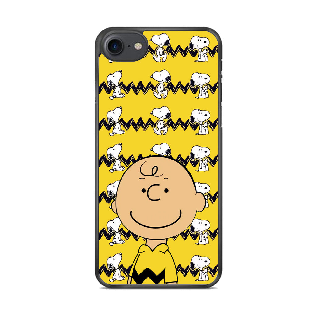 Charlie and Snoopy in Frame iPhone 8 Case