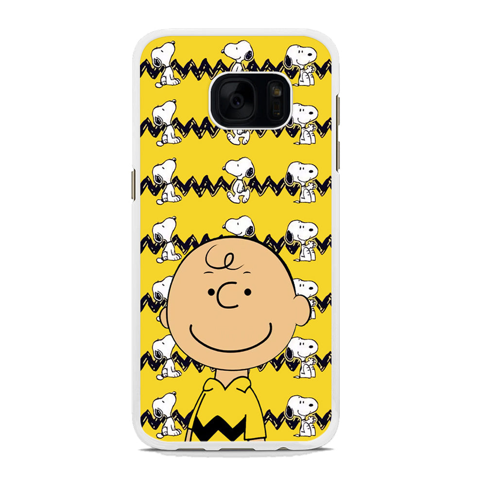 Charlie and Snoopy in Frame Samsung Galaxy S7 Edge Case