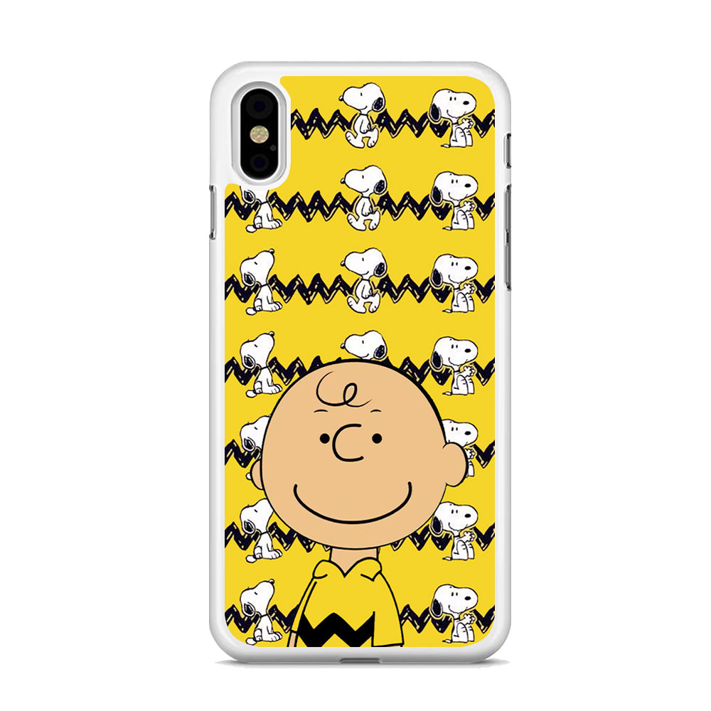 Charlie and Snoopy in Frame iPhone X Case