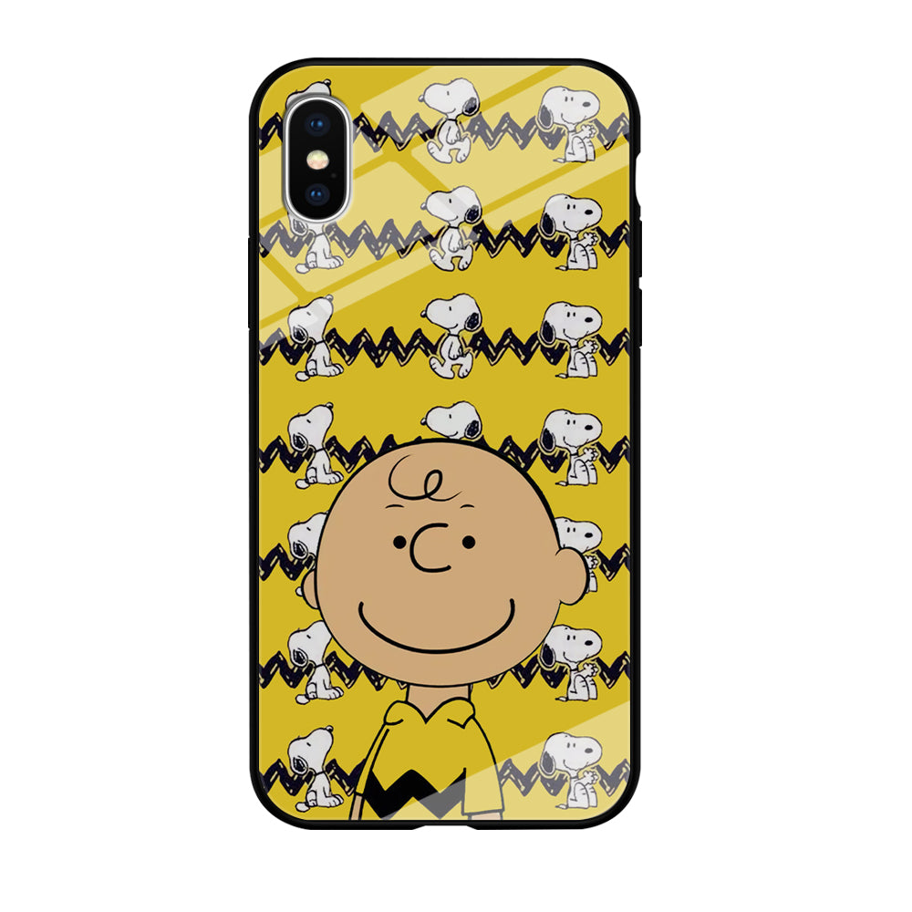 Charlie and Snoopy in Frame iPhone XS MAX Case