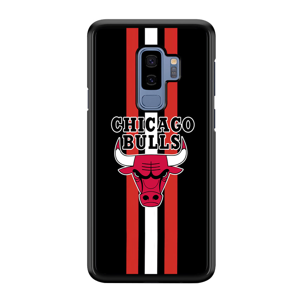 Chicago Bulls Stripe And Emblem Samsung Galaxy S9 Plus Case