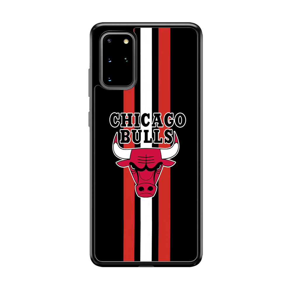 Chicago Bulls Stripe And Emblem Samsung Galaxy S20 Plus Case
