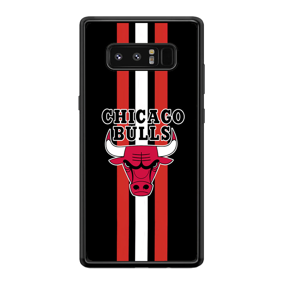 Chicago Bulls Stripe And Emblem Samsung Galaxy Note 8 Case