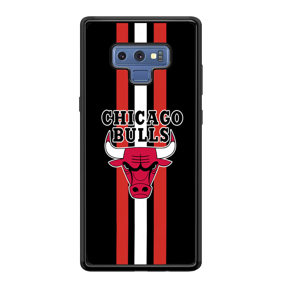 Chicago Bulls Stripe And Emblem Samsung Galaxy Note 9 Case