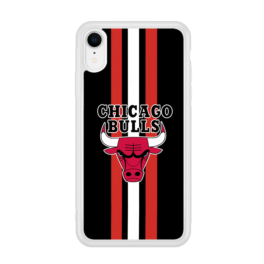 Chicago Bulls Stripe And Emblem iPhone XR Case
