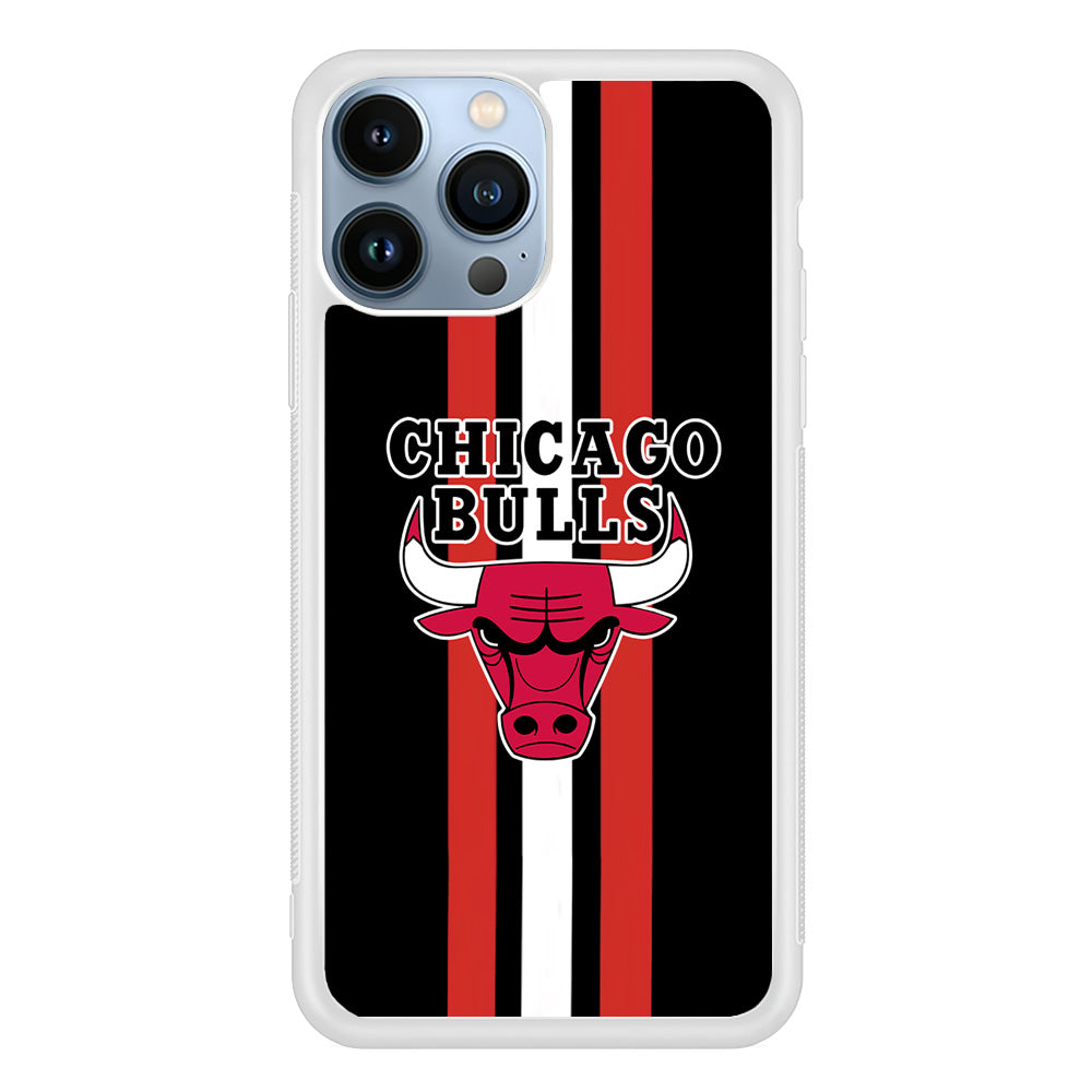 Chicago Bulls Stripe And Emblem iPhone 13 Pro Max Case