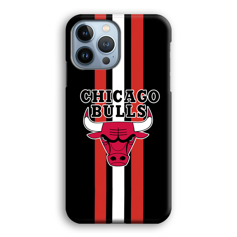 Chicago Bulls Stripe And Emblem iPhone 13 Pro Max Case