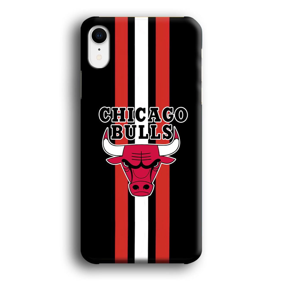 Chicago Bulls Stripe And Emblem iPhone XR Case
