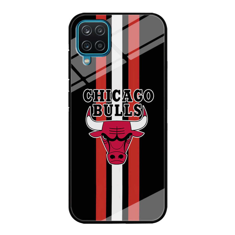Chicago Bulls Stripe And Emblem Samsung Galaxy A12 Case