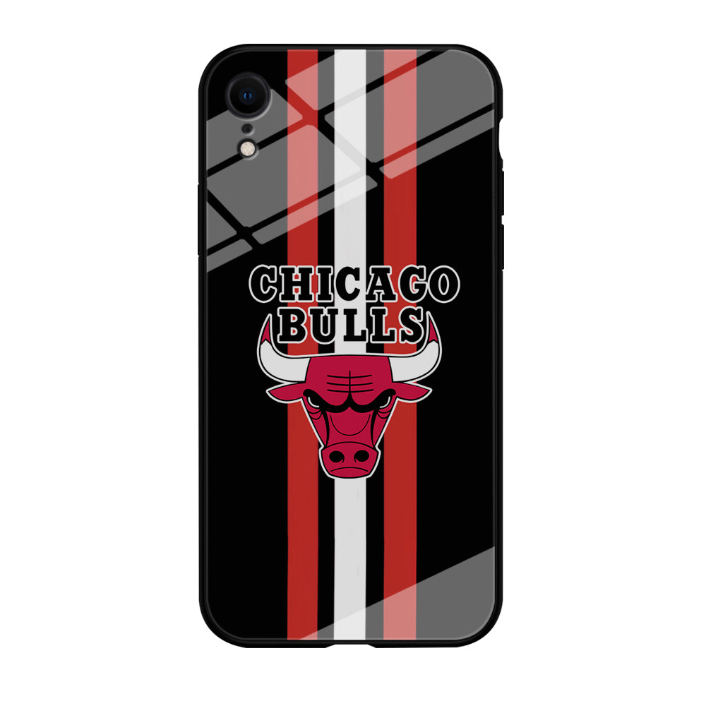 Chicago Bulls Stripe And Emblem iPhone XR Case