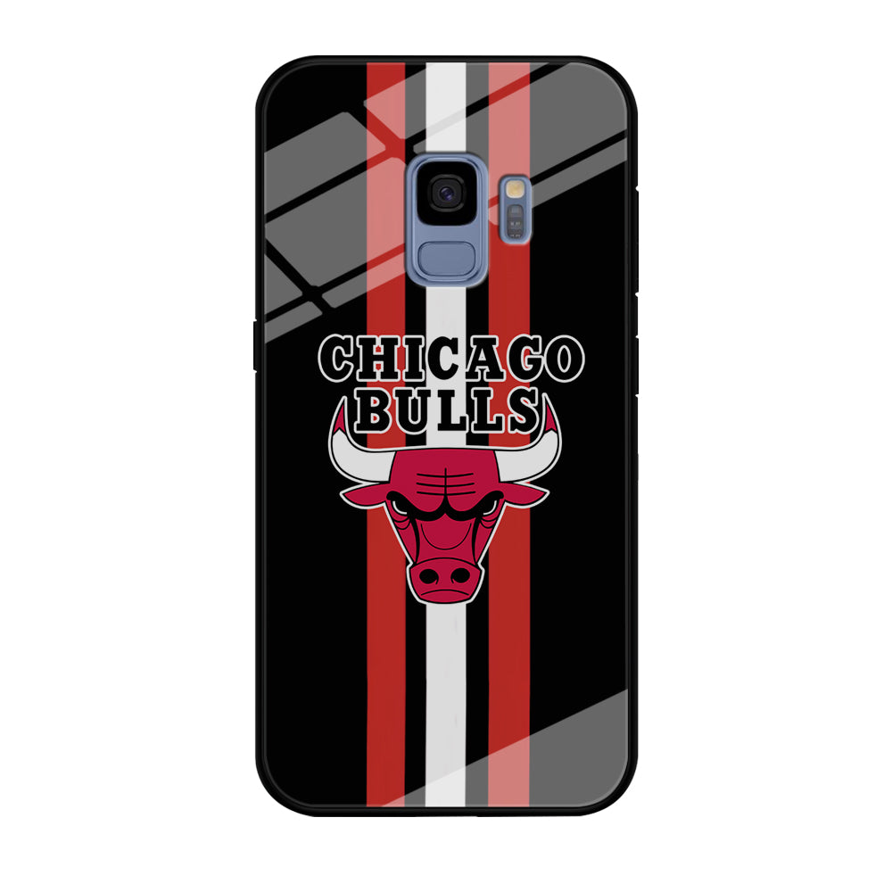 Chicago Bulls Stripe And Emblem Samsung Galaxy S9 Case