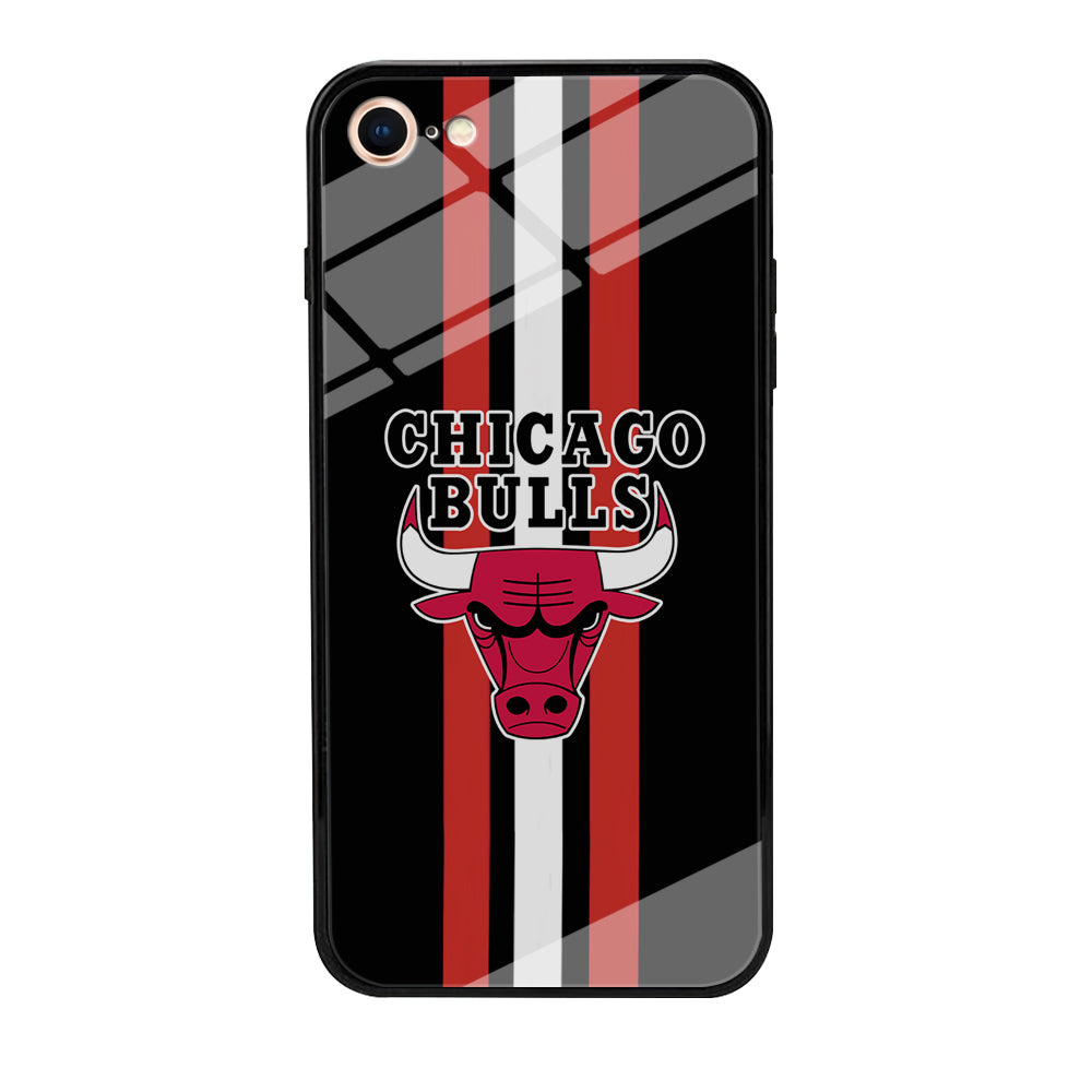 Chicago Bulls Stripe And Emblem iPhone 8 Case