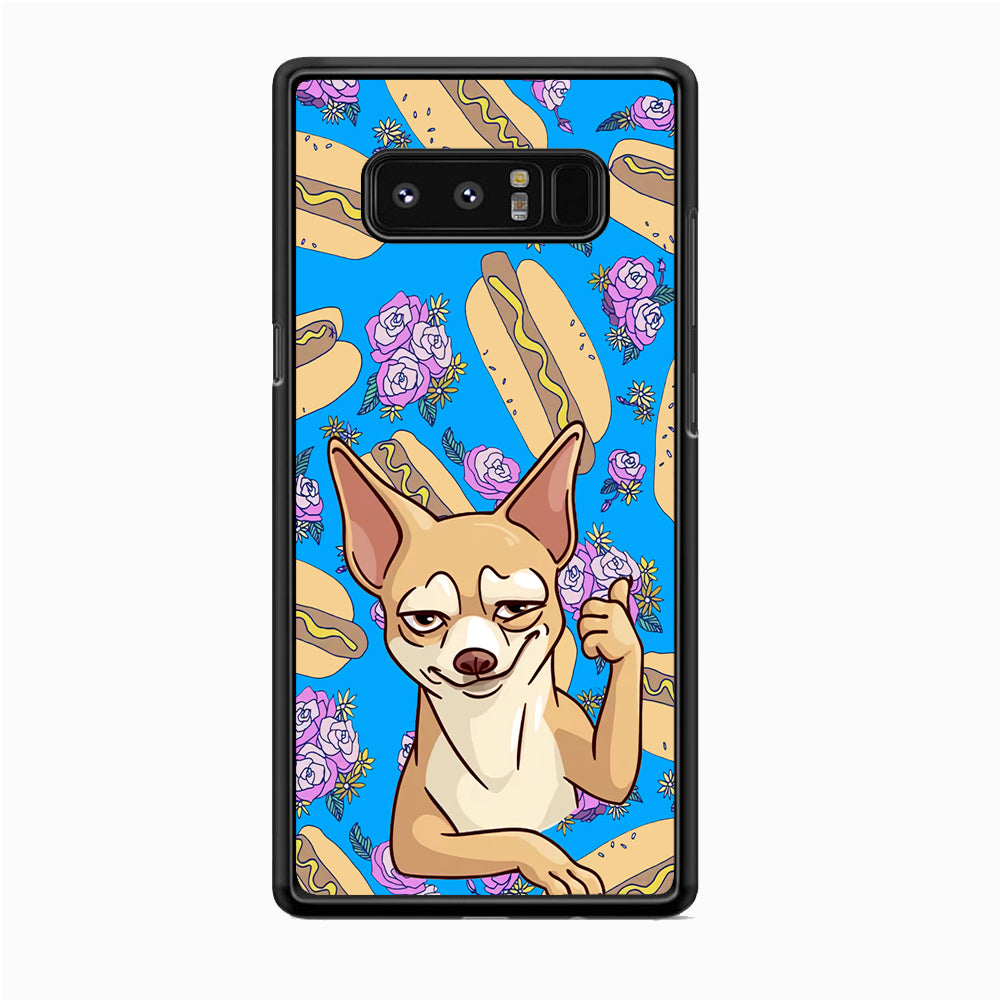 Chihuahua and Hot Dog Bid Samsung Galaxy Note 8 Case