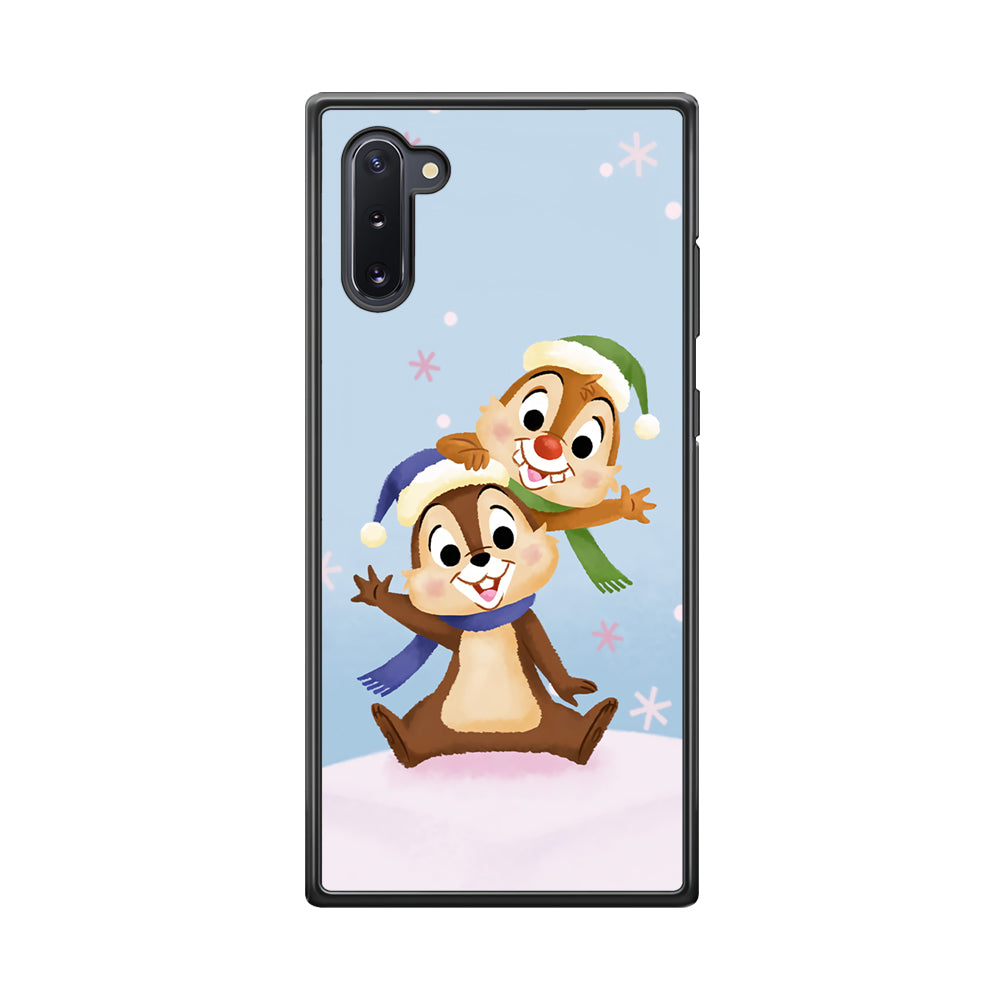Chip And Dale Happy In Winter Samsung Galaxy Note 10 Case