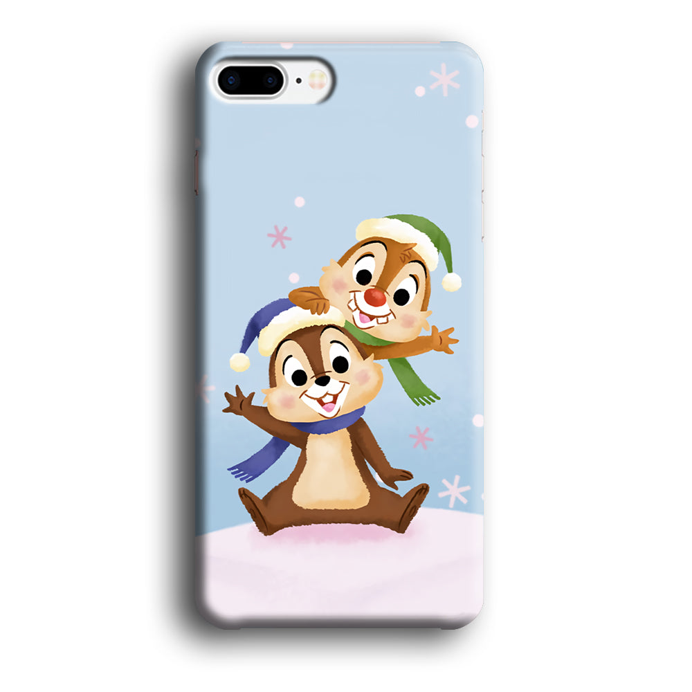 Chip And Dale Happy In Winter iPhone 8 Plus Case