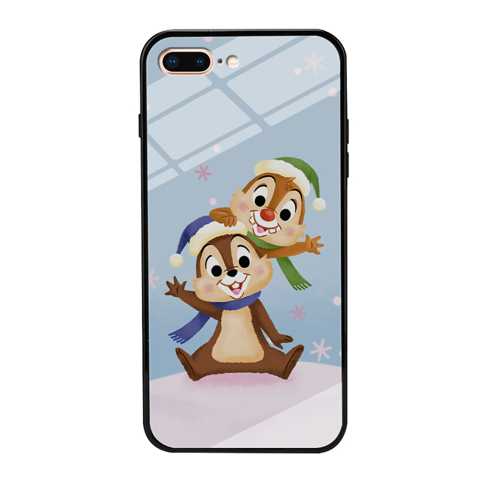 Chip And Dale Happy In Winter iPhone 8 Plus Case