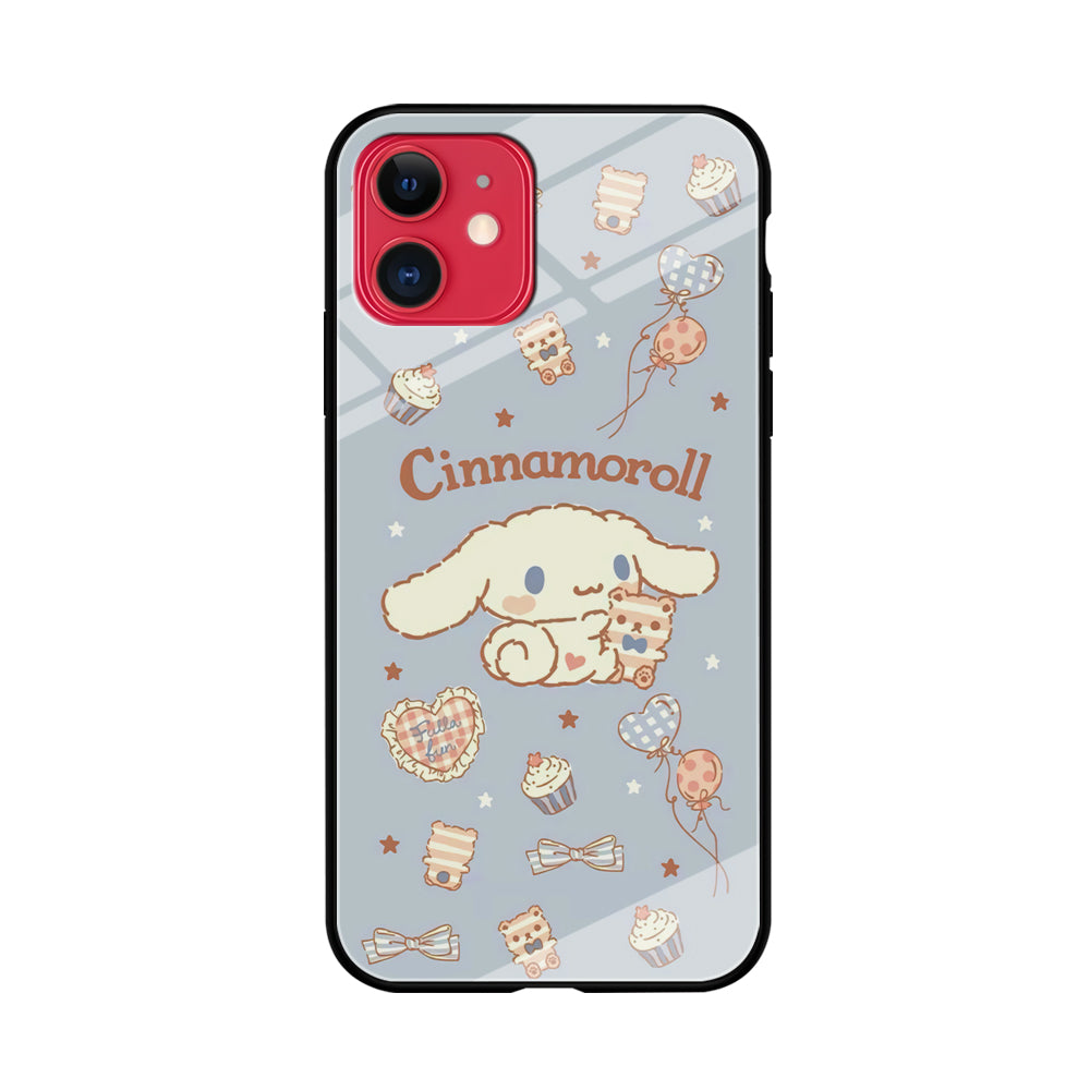 Cinnamoroll Play with Doll iPhone 11 Case Tempered Glass Case