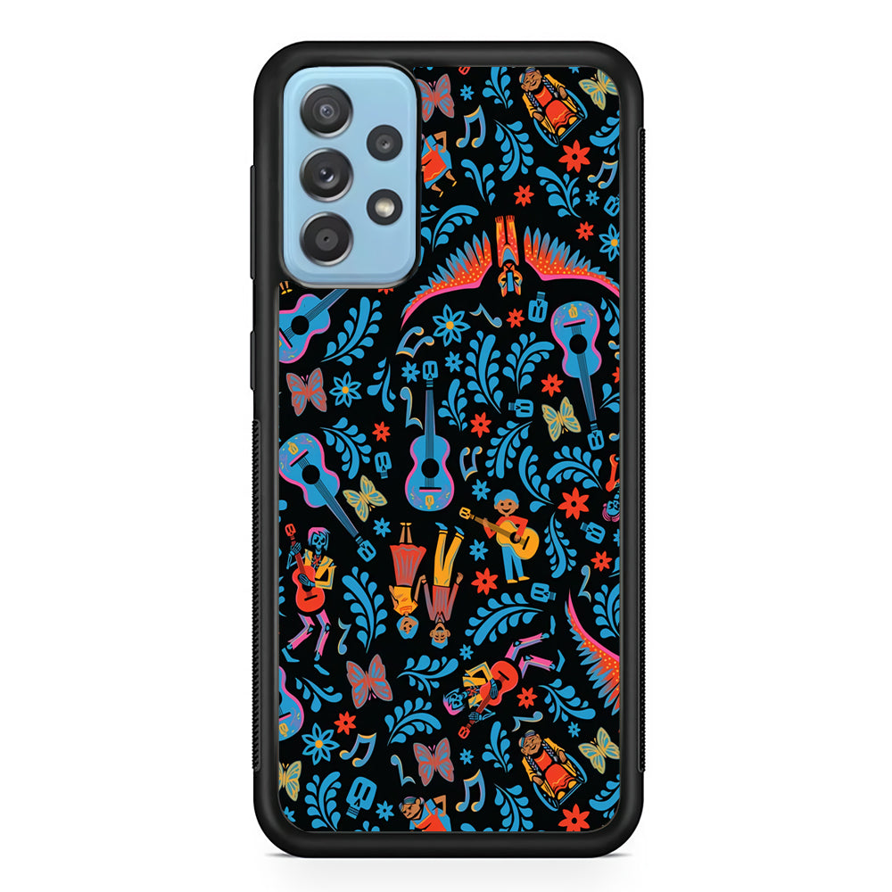 Coco Pattern Aesthetic Samsung Galaxy A72 Case
