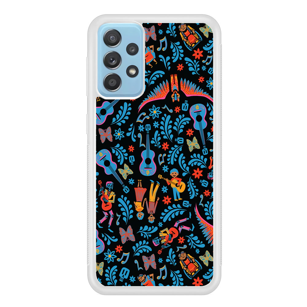 Coco Pattern Aesthetic Samsung Galaxy A72 Case