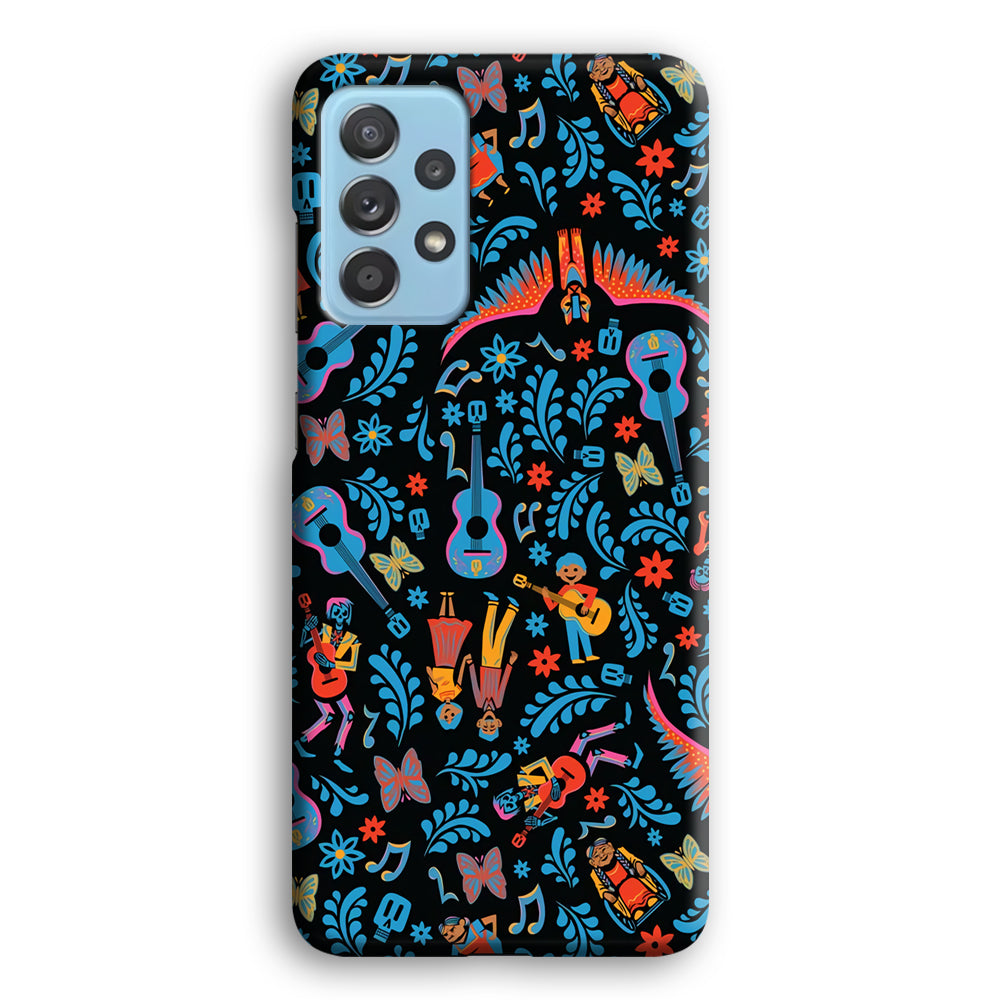 Coco Pattern Aesthetic Samsung Galaxy A72 Case