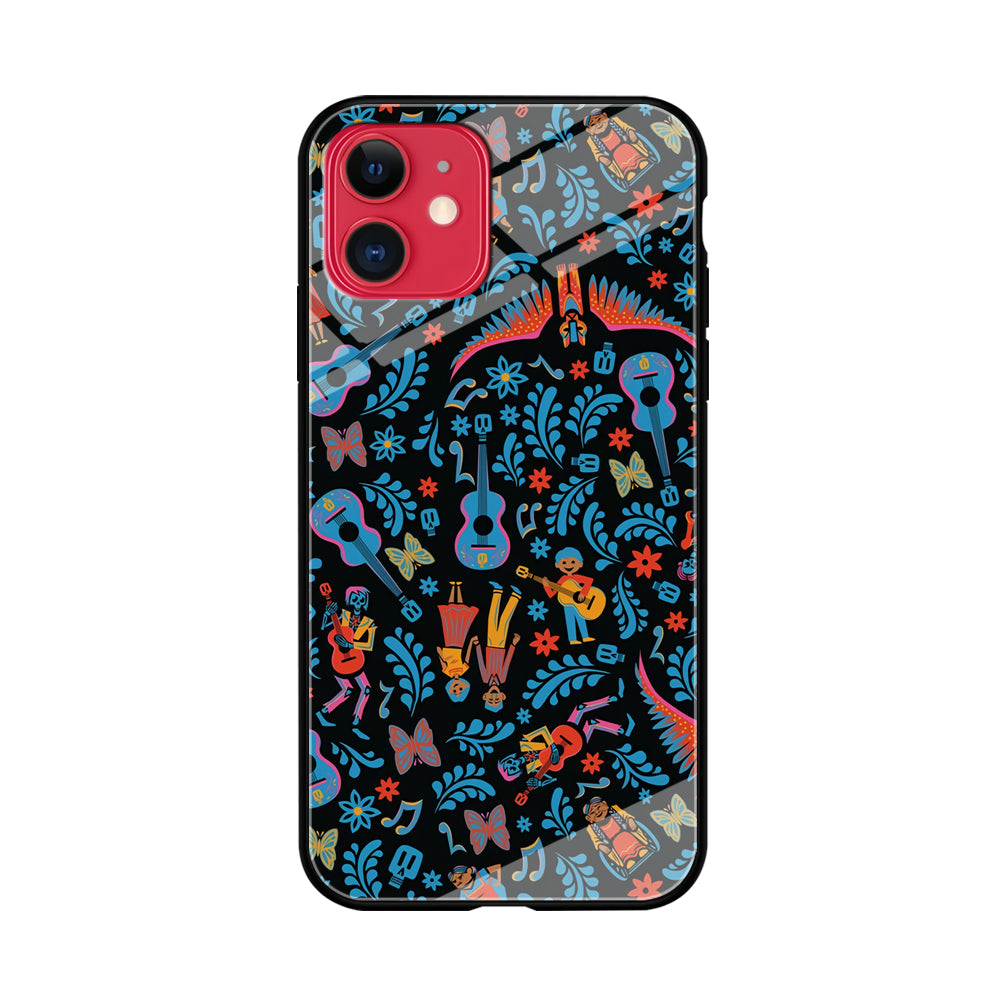 Coco Pattern Aesthetic iPhone 11 Case Tempered Glass Case