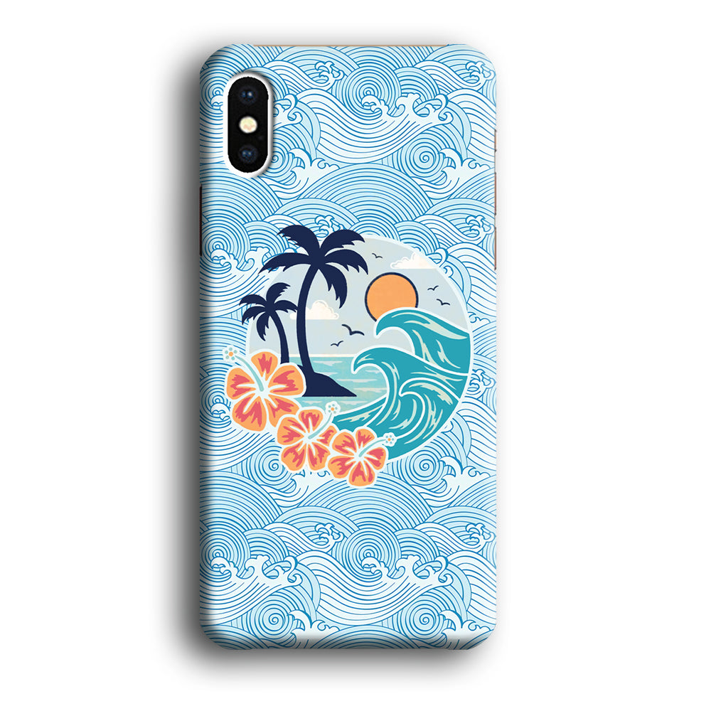 Coco Beach Portrait iPhone X Case