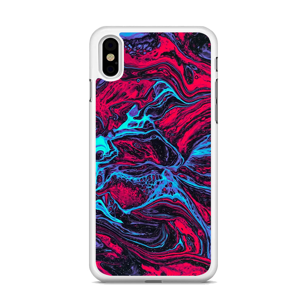 Colour Red x Blue Flux iPhone X Case