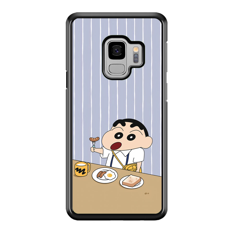 Crayon Shinchan Take a Breakfast Samsung Galaxy S9 Case Default Title