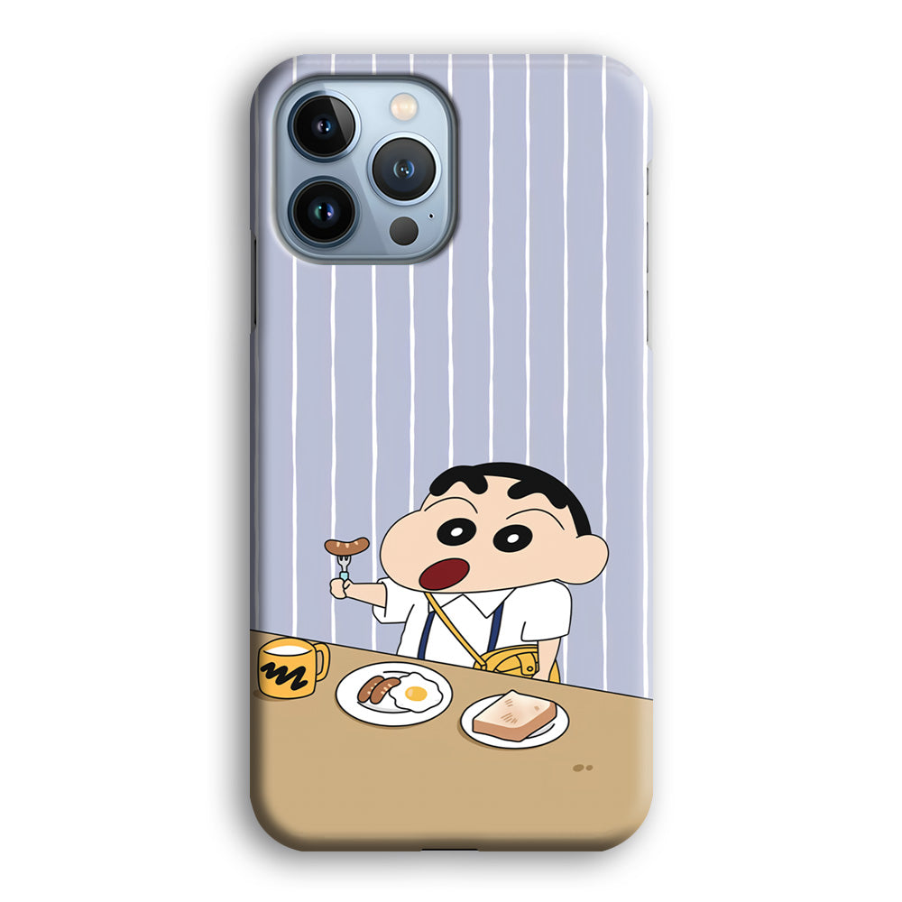Crayon Shinchan Take a Breakfast iPhone 13 Pro Case