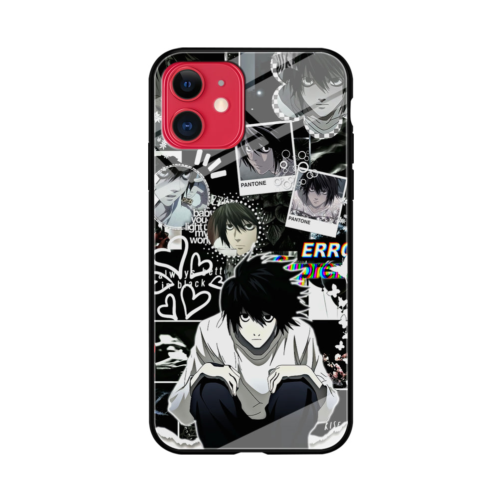 Death Note Lawliet Pantone iPhone 11 Case Tempered Glass Case