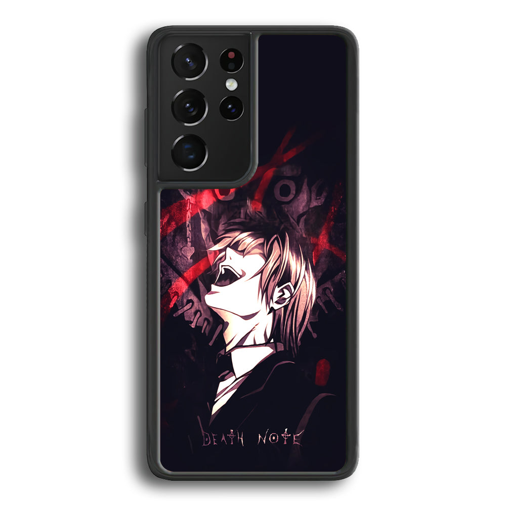 Death Note Satisfied Laugh Samsung Galaxy S21 Ultra Case - Carneyforia