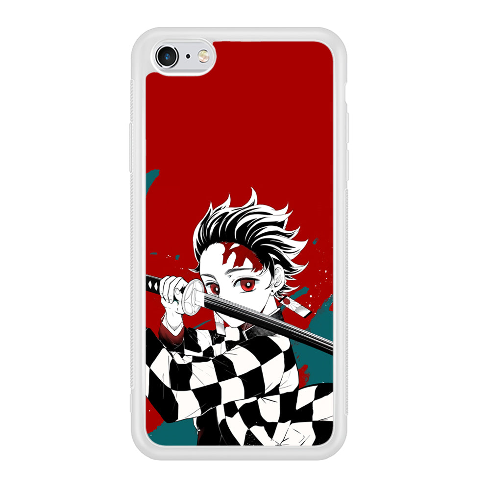Demon Slayer Deep Blood of Tanjiro iPhone 6 Plus | 6s Plus Case