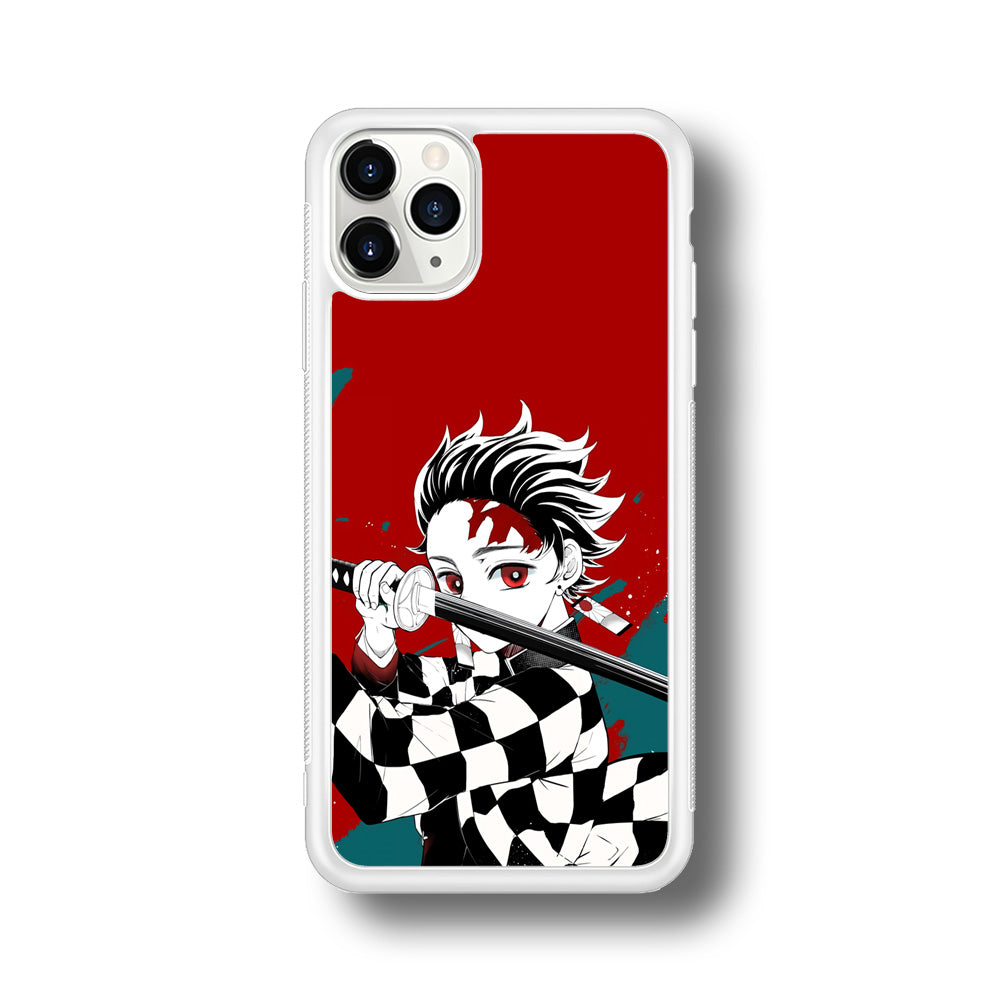 Demon Slayer Deep Blood of Tanjiro iPhone 11 Pro Max Case