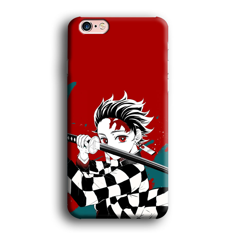 Demon Slayer Deep Blood of Tanjiro iPhone 6 Plus | 6s Plus Case