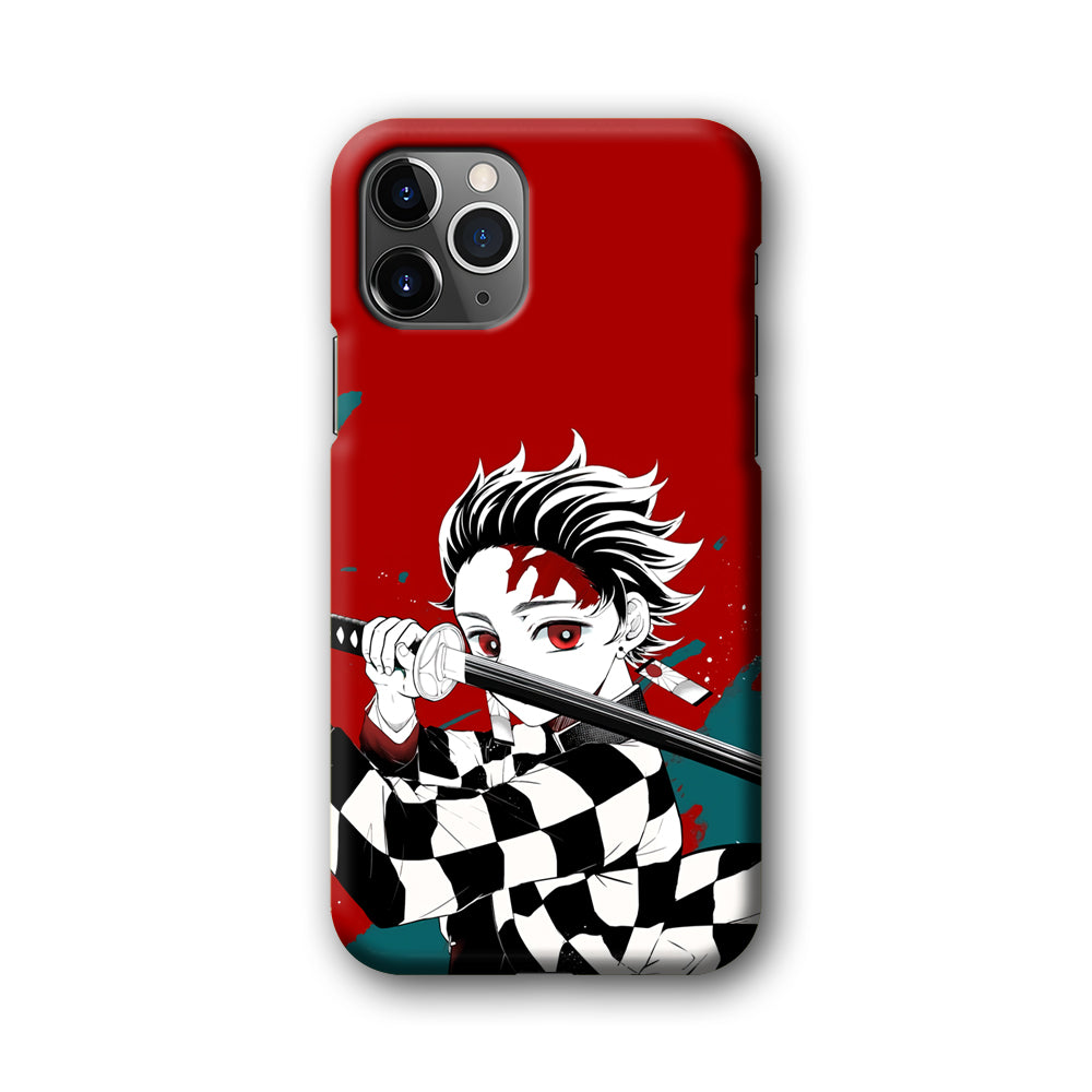 Demon Slayer Deep Blood of Tanjiro iPhone 11 Pro Max Case