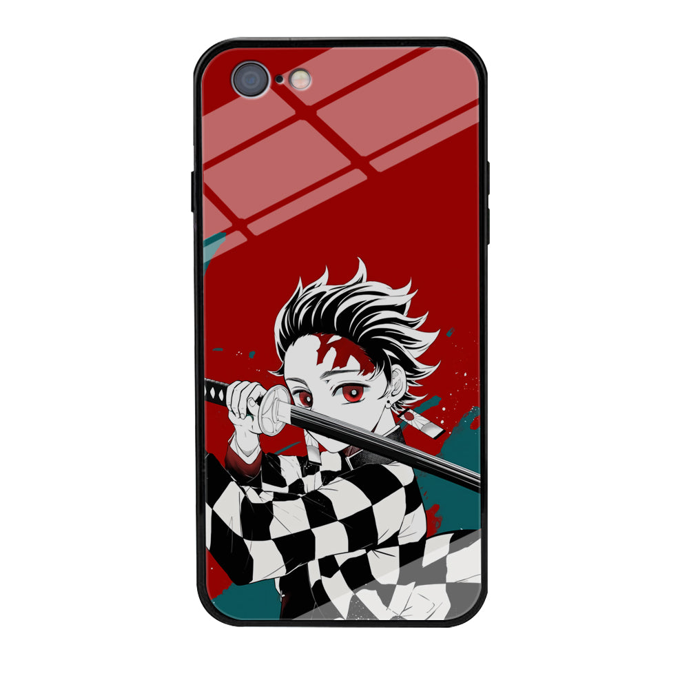 Demon Slayer Deep Blood of Tanjiro iPhone 6 Plus | 6s Plus Case