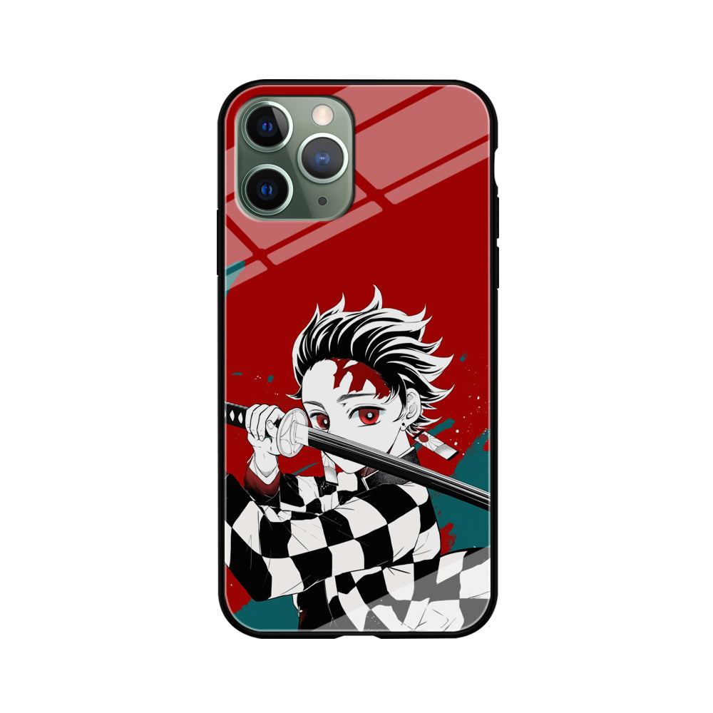 Demon Slayer Deep Blood of Tanjiro iPhone 11 Pro Max Case