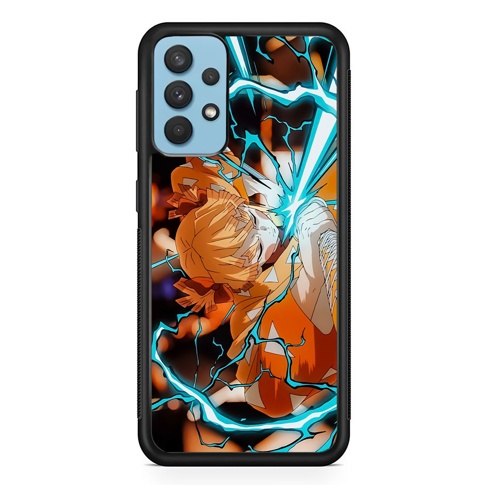 Demon Slayer Zenitsu Lightning Sword Samsung Galaxy A32 Case