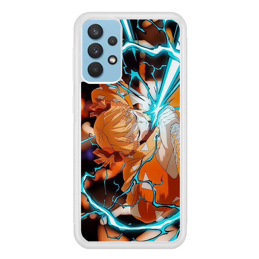 Demon Slayer Zenitsu Lightning Sword Samsung Galaxy A32 Case