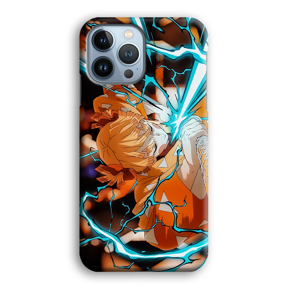 Demon Slayer Zenitsu Lightning Sword iPhone 13 Pro Max Case