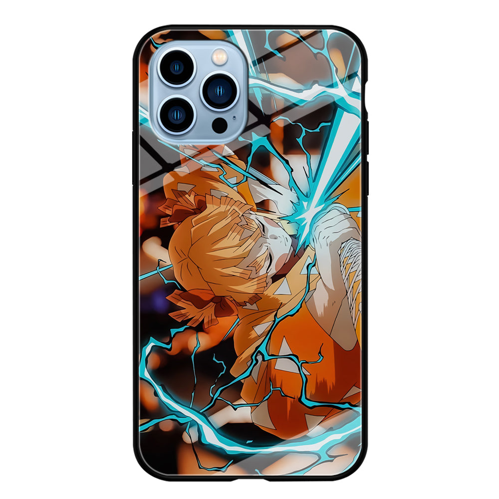 Demon Slayer Zenitsu Lightning Sword iPhone 13 Pro Max Case