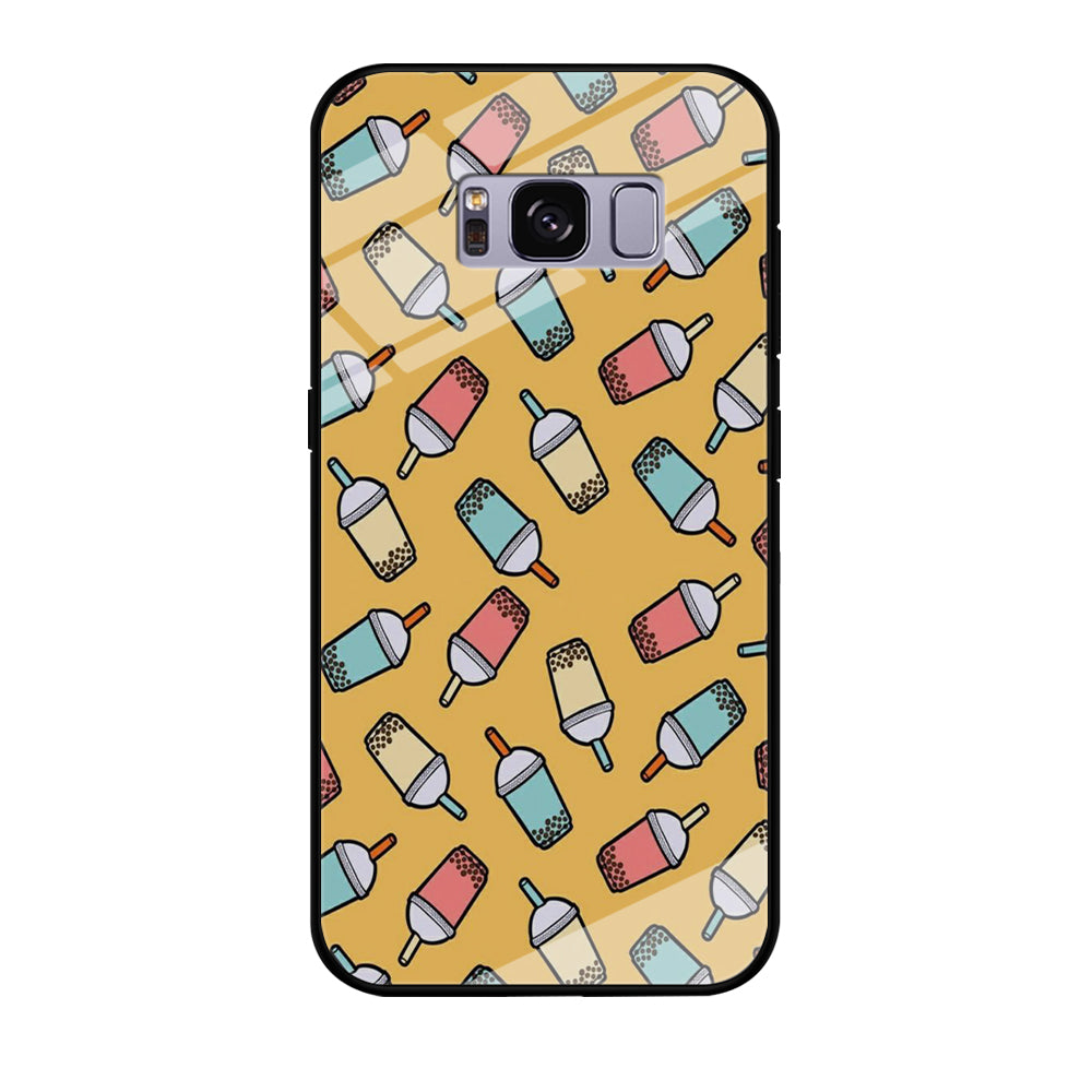 Desert Drink Boba Milk Shake Samsung Galaxy S8 Plus Case Tempered Glass Case