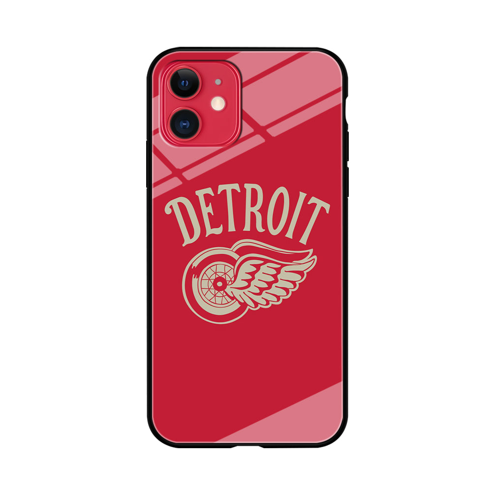 Detroit Red Wings NHL Team iPhone 11 Case Tempered Glass Case
