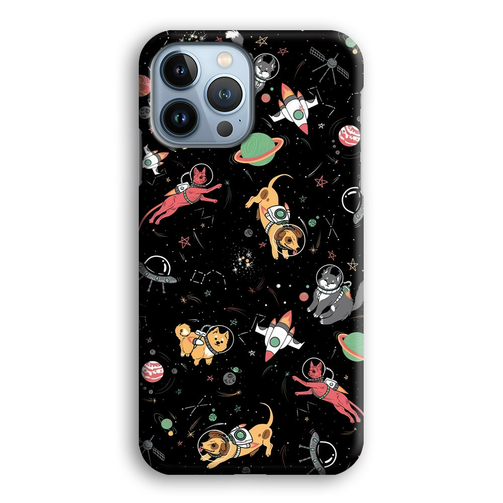 Dogs and Cats Space Form iPhone 13 Pro Max Case