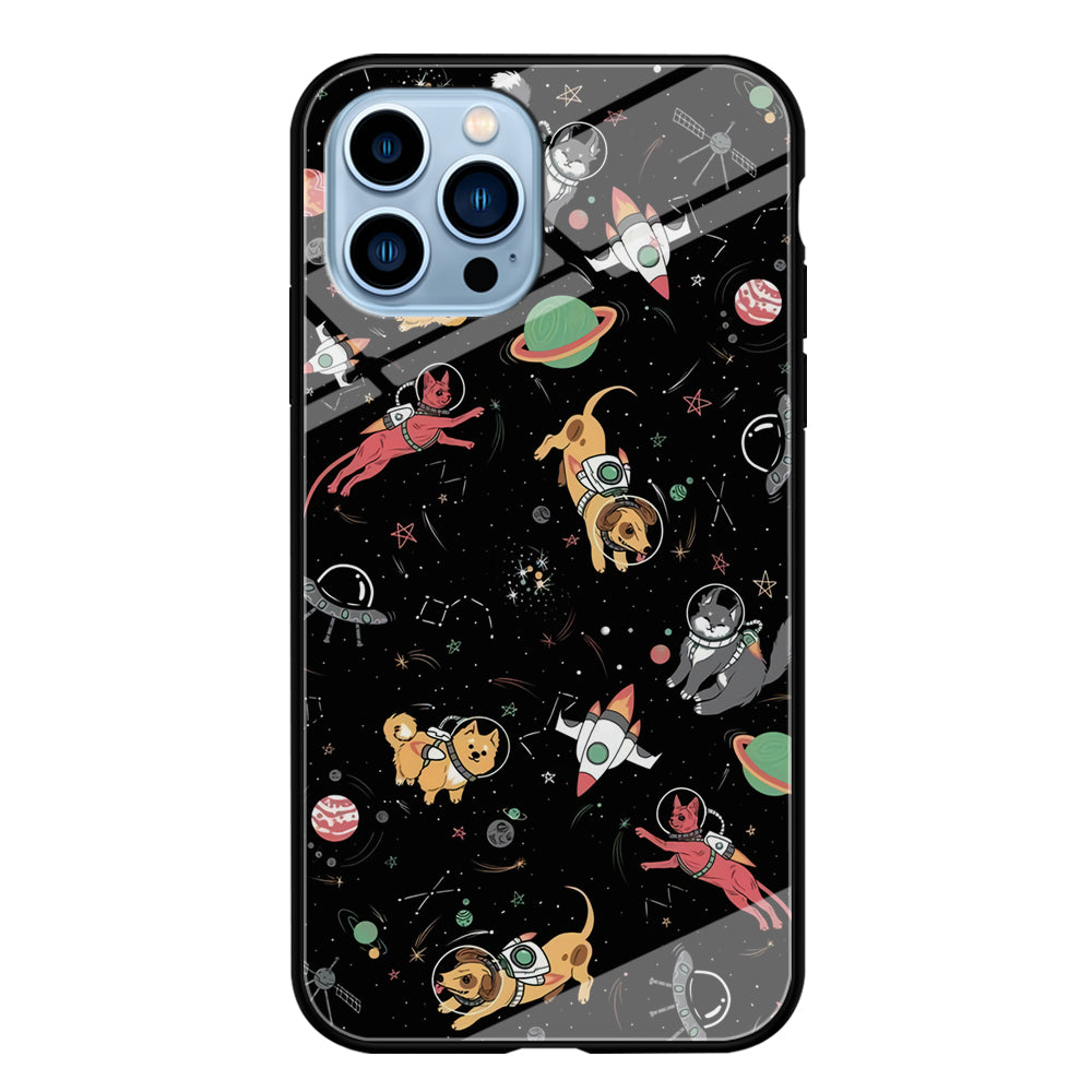Dogs and Cats Space Form iPhone 13 Pro Max Case