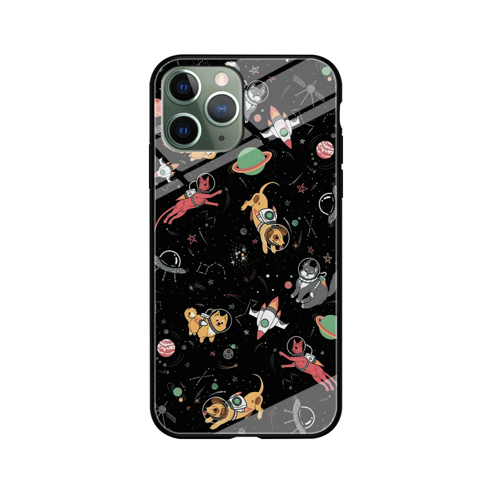 Dogs and Cats Space Form iPhone 11 Pro Case