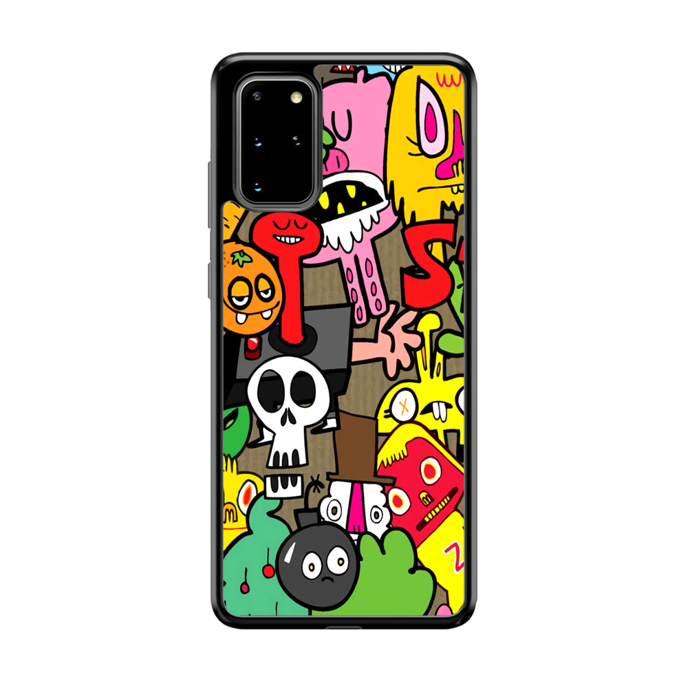 Doodle Halloween Scary Night Samsung Galaxy S20 Plus Case