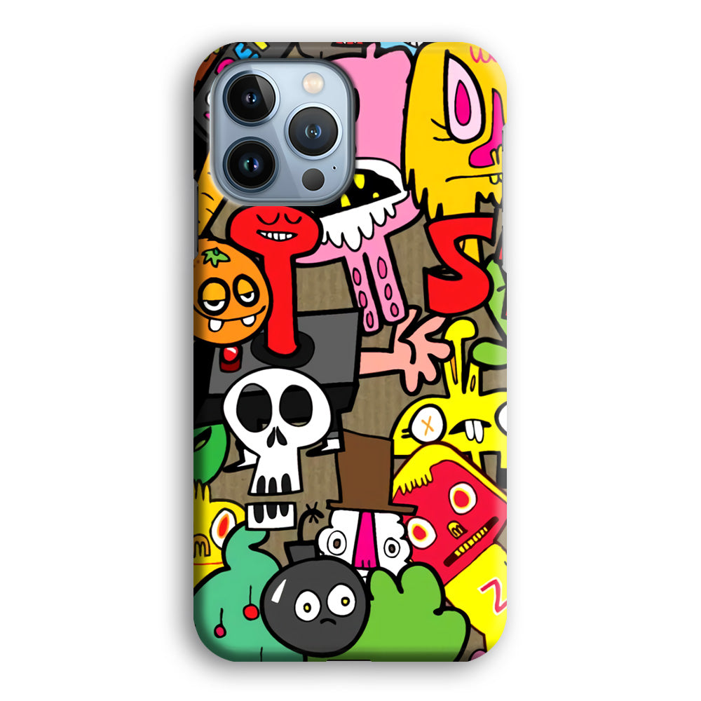 Doodle Halloween Scary Night iPhone 13 Pro Max Case