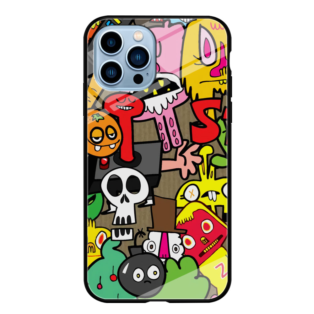 Doodle Halloween Scary Night iPhone 13 Pro Max Case