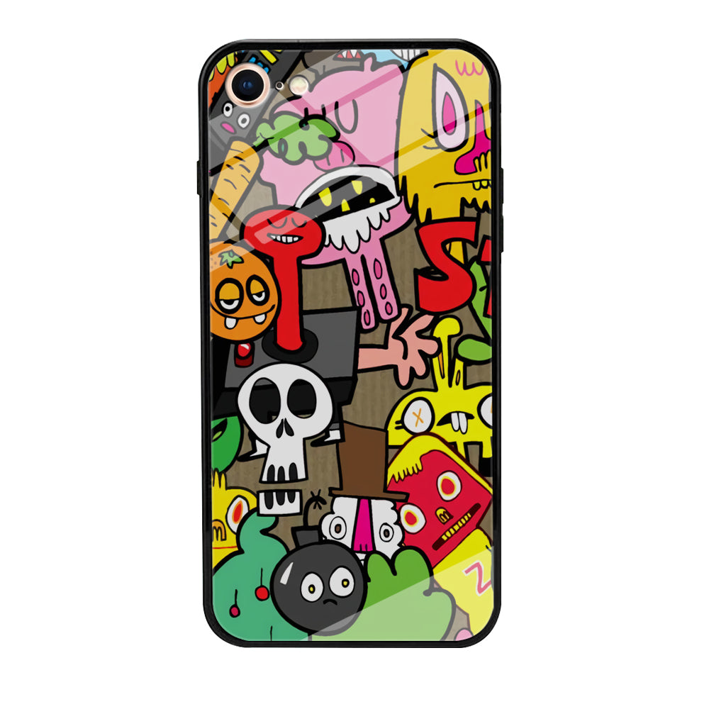 Doodle Halloween Scary Night iPhone 7 Case